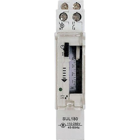 Interrupteur Programmateur Analogique 24H 250V 16A pour Relais Électrique (1/4)