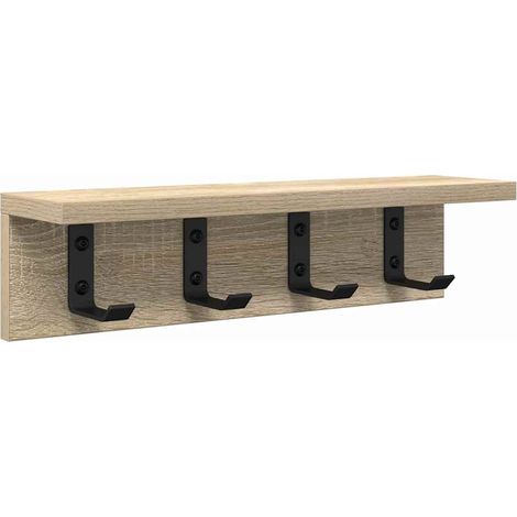Porte-manteau mural Chêne Sonoma 40 x 10,5 x 10,5 cm