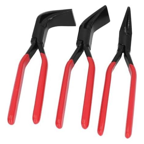 Pinces à Cintrer les Métaux, Robustes, Droites, 45 °, 90 pour Aplatir la Tôle, Ensemble de 3 Pièces Amateurs Bricolage, en Acier Haute Teneur Carbone - (1/5)