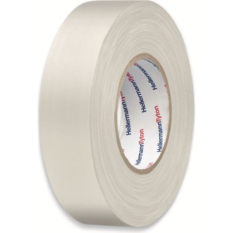 HellermannTyton HelaTape Tex Gewebeklebeband Weiß (1/4)