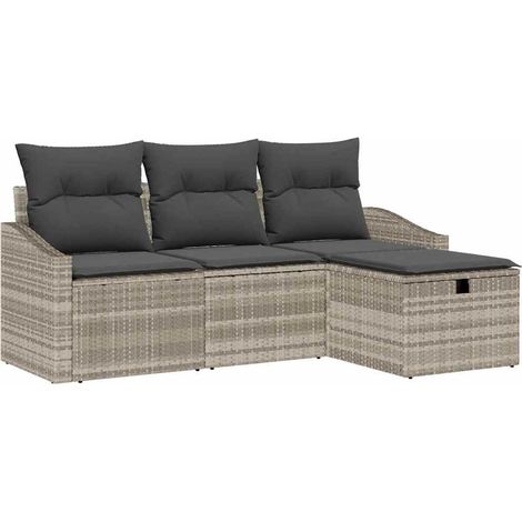 Maison Exclusive - Set di divani 4 pz polyrattan (1/5)