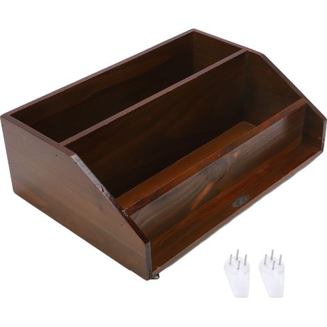 Étagère murale en bois massif, stable, minimaliste et peu encombrante, idéale pour ranger les tasses à thé. (1/5)