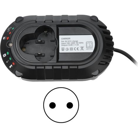 Caricabatterie agli ioni di litio da 10,8 V compatibile con Makita BL1013 e BL1014, con protezione da cortocircuito e facile da usare. (1/5)
