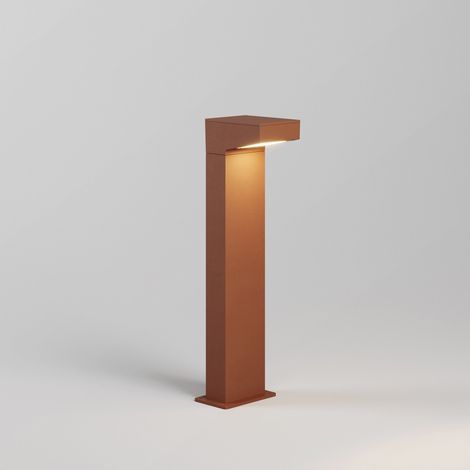 Forward Paletto Luminoso Asimmetrico 13W 3000K IP65 in Alluminio Finitura Corten 13x15x50 cm per Illuminazione Percorsi Esterni e Aree Giardino