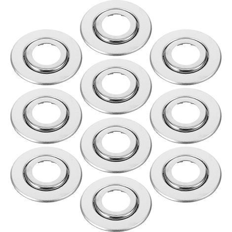 10er-Pack Schutzplatten für 3/4-Zoll-Regner, Ersatzabdeckungen – 6,70 x 6,70 x 1,20 cm – Silber (1/4)
