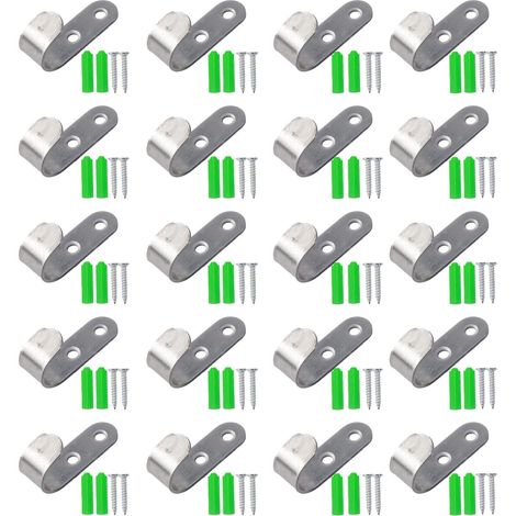 20PCS Crochet Bache pour Bâche De Remorque,Crochets D'Attelage De Remorque,Accessoires De Voiture Crochets de Fixation,Convient pour la Sécurisation de Chargement pour les Voitures,Remorques (1/5)