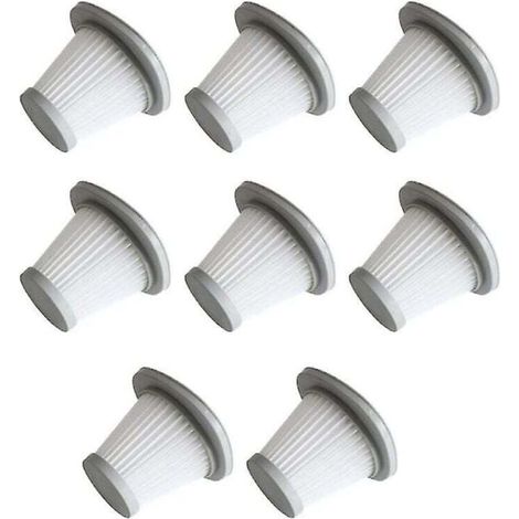 Lot de 8 filtres Hepa de rechange pour aspirateur à main sans fil Deerma Dx118c Dx128c (1/2)