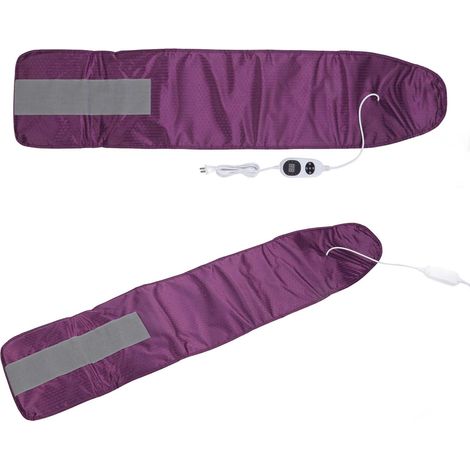 Ceinture chauffante infrarouge lointaine pour la perte de poids à domicile, ceinture vibrante amincissante pour le ventre, brûle-graisses abdominales, CN 220V, violette (1/5)