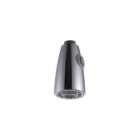 Douchette Robinet Cuisine 2 Jets Tête de Robinet de Rechange Douchette pour Robinet Remplacement Douchette pour Mitigeur Cuisine, Chromé, G1/2" - Crezuo (1/4)