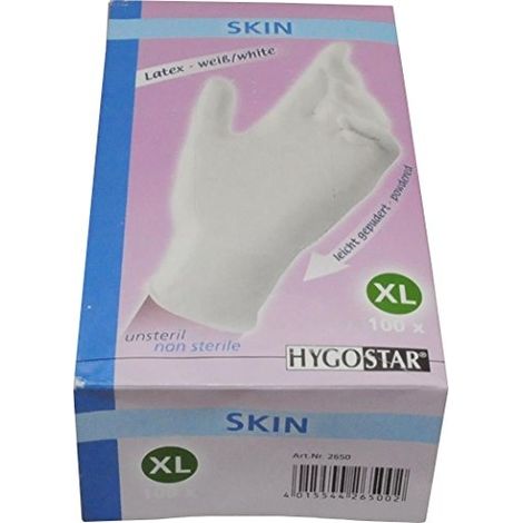 FRANZ HOMME GANTS LATEX POUDRÉS - SKIN - LOT DE 100. 9-10 XL FRANZ MENSCH