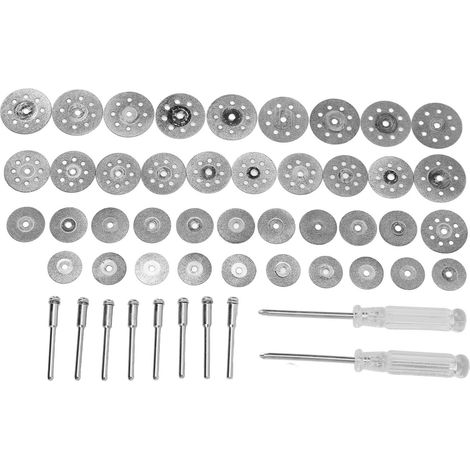 Diamond Cutting Wheel Set Metal Grinding Disc Assortment with Screwdriver and Connecting Rod