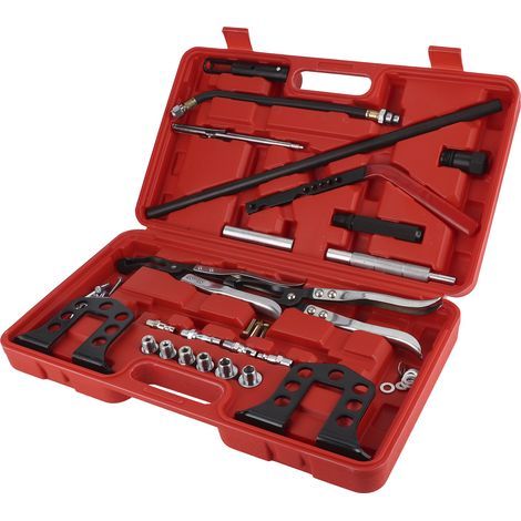 Kit d'outils pour l'entretien des culasses, comprenant un compresseur de ressorts de soupapes et un ensemble de démontage, compatible avec les moteurs à 8/16/24 soupapes. (1/5)