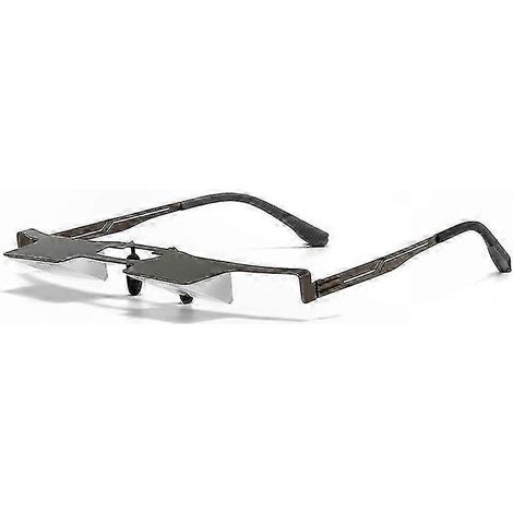 Schwarze Prismenbrille mit Neigungsfunktion zum Lesen, Fernsehen und zur Smartphone-Navigation im Liegen (1/5)