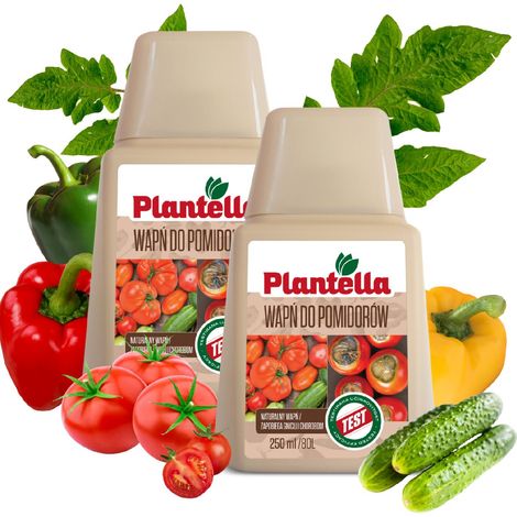 BIO PLANTELLA Ökologischer Kalziumdünger Kalzium für Tomaten und Paprika 2 x 250 ml