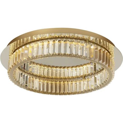 [NEUWERTIG] B-Ware Nova Luce Deckenleuchte Deckenlampe Led Aurelia Gold Neutralweiß Dimmbar 50 Cm