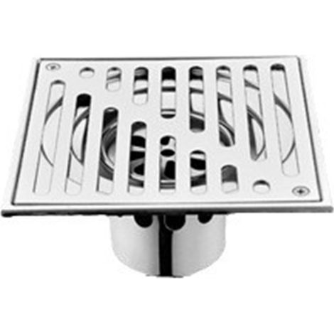 Siphon Sol Inox 110x110mm Anti Odeur Douche Grande Calibre (1/4)