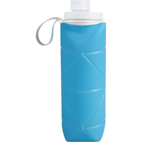 Faltbare Reiseflasche mit auslaufsicherem Ventil, wiederverwendbar für Sport und leichte Wanderungen (1/5)