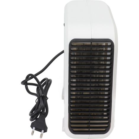 Ventilateur de bureau sans fil, ventilateur portable silencieux bleu noir. (1/5)