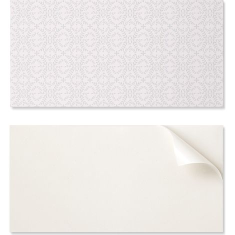 Panel autoadhesivo de PVC para comedor con gr谩ficos, 100x50 cm. Delicado estampado vegetal.
