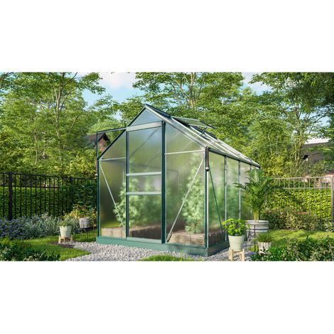 Vitavia Gewächshaus "Marley" inkl. Ready2Grow Zubehör-Set, smaragd grün, 5 m², 6 mm HKP (1/3)