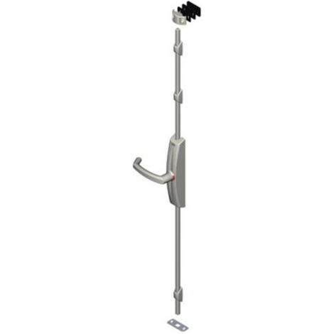Pack de 4 crémones Dualis CROISEE DS + 4 guides - 2500 mm Argent - DS7214-007