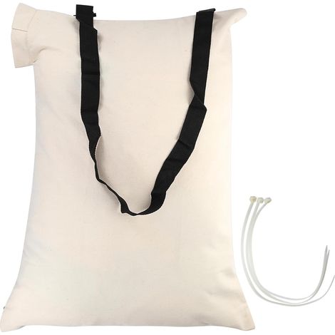 Bolsa universal para aspiradora/soplador de hojas con correa para el hombro, bolsa de recolección de hojas de jardín de gran capacidad de 90 L que se adapta a la mayoría de las aspiradoras de hojas. (1/5)
