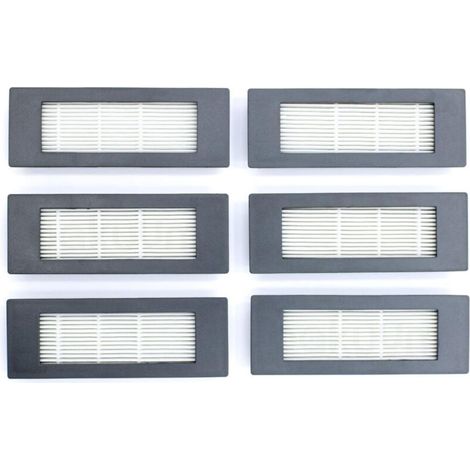 Pack of 6 HEPA filters for iRobot Roomba Combo, R111840. HEPA filters to improve the cleaning of your robot vacuum cleaner. Robot vacuum cleaner accessory. (1/5)