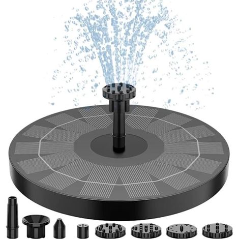 Fontaine solaire QD-Solar Fountain / Pompe à eau noire (1/3)