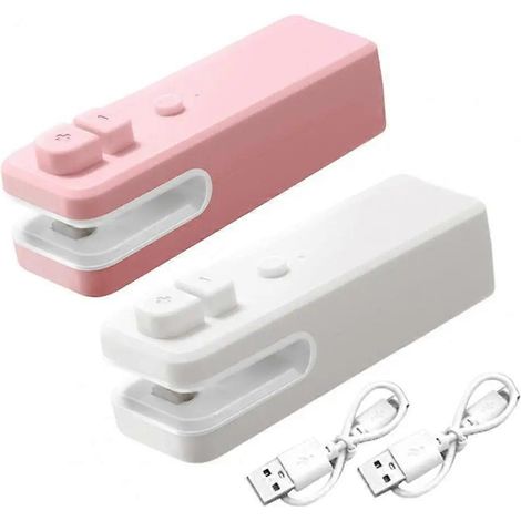 Tragbarer, per USB aufladbarer Beutelversiegler, Mini-Beutelversiegler mit Schneidevorrichtung für Vakuumbeutel (Heißsiegelung). (1/5)