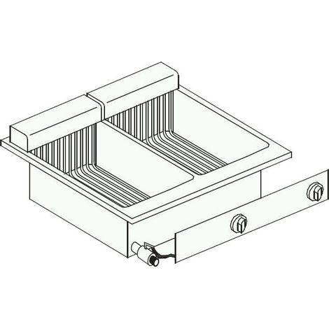 Friteuse électrique 2x 10 litres 600 mm - Combisteel (1/4)