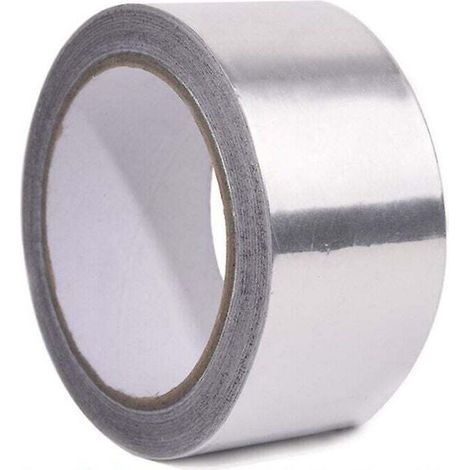 Ruban adhésif en aluminium, 25 mm x 50 m, résistant aux hautes températures, résistant à la chaleur, outils d'entretien (lot de 1) (1/5)