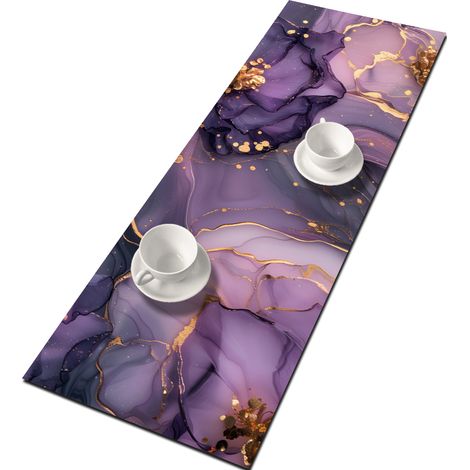 Runner da tavola Arielle 95×33 cm - feltro ecologico, protezione per il tavolo, motivo decorativo, Bertoni (1/4)