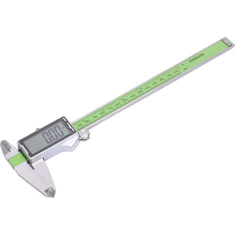 Digitaler Messschieber, präzises elektronisches Lineal aus hochfestem Edelstahl, 200 mm (1/5)
