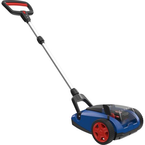 Tondeuse à Gazon sans Fil 18 V, série Brushless, Largeur de Coupe 21 cm, Triple Centre, réglage de la Hauteur de Coupe : 25-48 mm, avec Manche de poignée, Batterie 2 Ah et Chargeur (1/5)