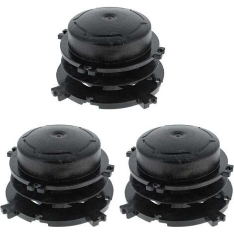Cutting head spool, cutting head for Stihl FS-AutoCut 36-2 46-2 56-2 for brushcutter - 40037133001 Black - 3 PCS