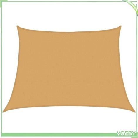 Voile d'ombrage - FAFEICY - trapèze 4/5x3 m - 160 g/m² - PEHD - Protection UV 90% (1/5)