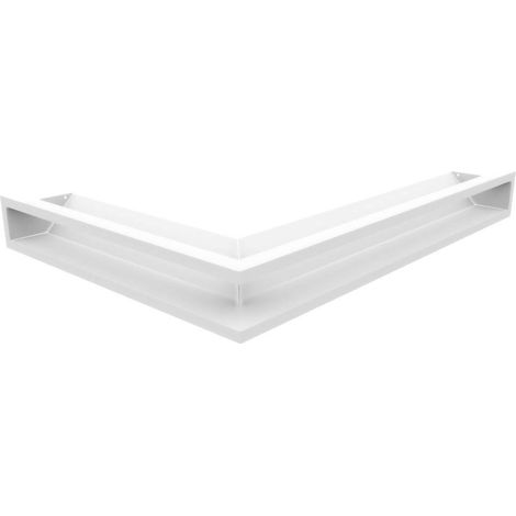 KRATKI griglia di ventilazione AIR Griglia camino ad angolo destro 547 x 766 x 90 mm Bianco Griglia di scarico per ventilazione camino Presa d'aria con un angolo di 45 gradi (1/2)