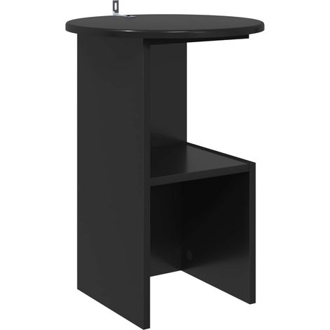Maison Exclusive - Beistelltisch Schwarze Eiche Ø 39,5 x 55 cm Ho