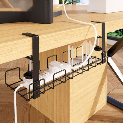 Les systèmes de rangement suspendus sous bureau/sur le côté du bureau s'installent facilement sans perçage, ce qui en fait un choix idéal pour les rénovations de bureaux. (1/4)
