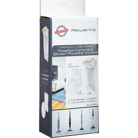 Kit De Filtration Avec 5 Sacs Papier, 1 Microfiltre Powerline, 1 Microfiltre Comfortline et Slimline- Compatible Avec Aspirateur Powerline, Comfortline, Slimline (1/5)