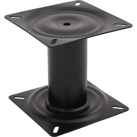 Stuhlfuß für Bootssitz Schwarz 18 cm Stahl