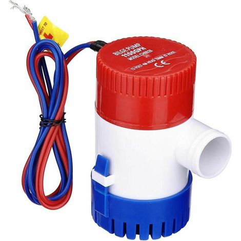 1100 GPH 12 V elektrische Marine-Tauch-Bilgenpumpe, hocheffizient, geräuscharm, hilft, Bilgenwasser für Boote und Yachten auszuschließen, Modell: 12 V