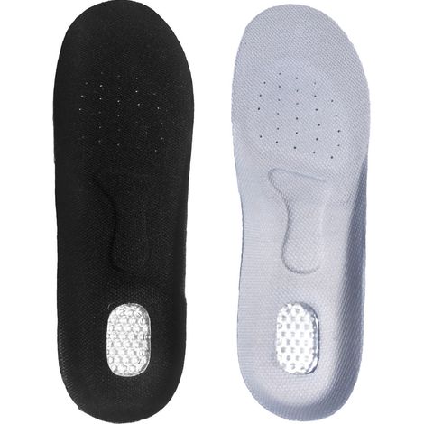 Semelles intérieures pour chaussures de sport pour hommes, semelles intérieures en silicone absorbant les chocs pour chaussures d'entraînement militaires, coussin d'air en EVA absorbant la transpirati