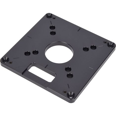 Plaque d'insertion rabattable en alliage d'aluminium 120 x 120 mm pour outils de coupe et de finition du bois - Fournitures industrielles (1/5)