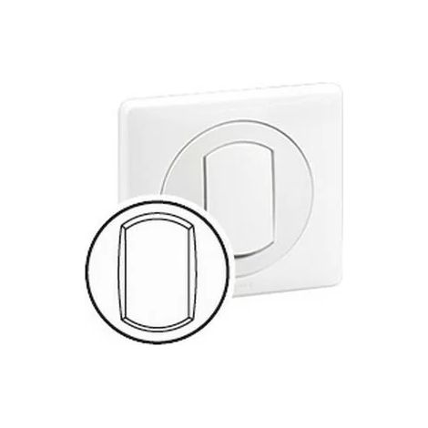 Legrand 067801 - Céliane bezel - IP44 - White - for simple lighting controls
