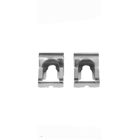 Clips de Réparation pour Tringlerie d'Essuie-Glace, Kit de 2 Pièces, Métal Chromé