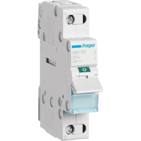 Interruptor seccionador modular 25A 1P SBN125