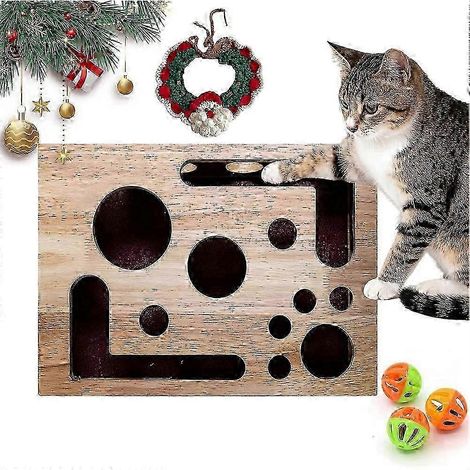Krallenfeile-Spielbox für Katzen, verbesserte Kratzpuzzle-Spielbox 2026, für Wohnungskatzen