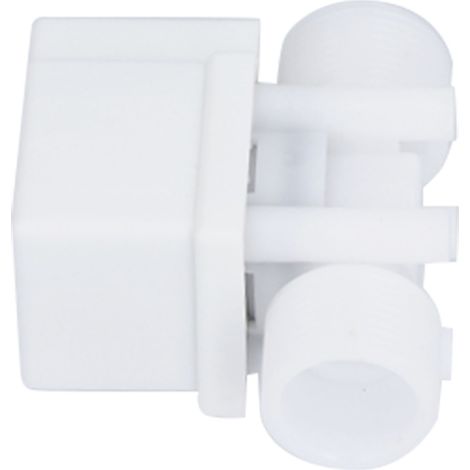 Électrovanne d'admission d'eau 3/4in fermée au repos 12V CC pour chauffe-eau solaire, corps ABS blanc, filetage mâle (1/5)