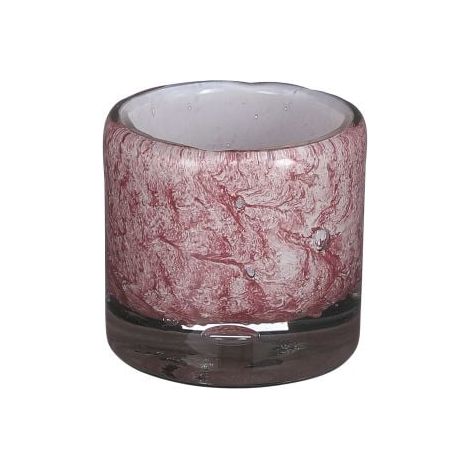 Mica Glas Vase Estelle zylinder hellrosa, 8 x 8,5 cm Deko-Accessoires